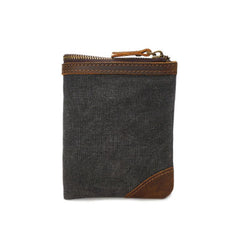 Mens Canvas Small Wallet for men Bifold Cool Men billfold Small Wallet