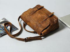 Handmade Leather Mens Cool Shoulder Bag Messenger Bag for men