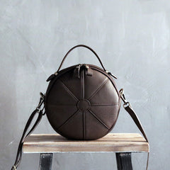 Fashion Womens Leather round purse circle bag circle handbag round handbag for women