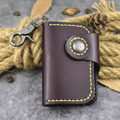 Handmade Leather Key Case Key Wallet Men's Key Holders Car Key Holder Card Holder For Men