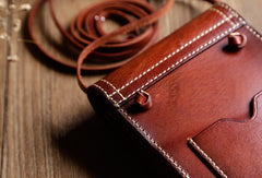 Vintage Leather Small phone Purse shoulder bag leather crossbody bag for women