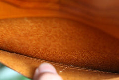 Mens Long Leather Wallet Bifold Vintage Long Wallet For Men