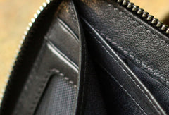 Mens Leather Wallet billfold Leather Wallet Small Slim Bifold Wallet For Men - EverHandmade