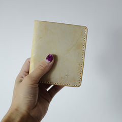Handmade LEATHER Womens Small Bifold Wallet Leather Small Wallets FOR Women