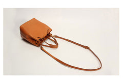 Handmade Leather Tote Purse Bucket Bag Handbag Shoulder Bag Large for Women Leather Shopper Bag - EverHandmade