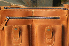 [ On Sale ] Vintage Leather Messenger Bags Cool Travel Messenger Bag Shoulder Bag for Men