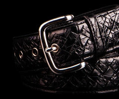 Handmade Black Leather Mens Belt Custom Cool Leather Men Belt for Men
