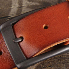 Genuine Leather Punk Rock Biker Trucker Mens Belt Men Black Coffee Belt for Men