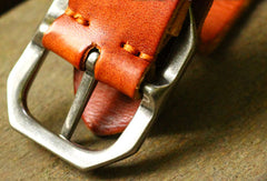 Genuine Leather Mens Leather Men Brown Black Belt for Men Cool Leather Belt - EverHandmade