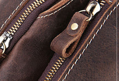 Cool Leather Sling Bag for Men Vintage Chest SLing SHoulder Bag For Men