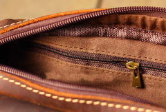 Cool Vintage Leather Mens Small Messenger Bag for men