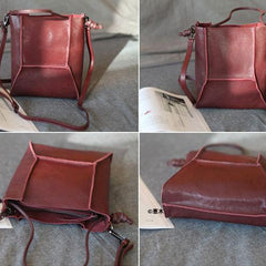Burgundy Bucket Bag Small Bucket Bag - Annie Jewel