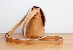 Handmade Leather Cute Messenger Bag Crossbody Bag Shoulder Bag Women Leather Purse