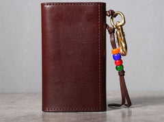 Handmade Leather Mens Cool Key Wallet Car Key Card Holder Car Key Case for Men