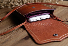 Vintage Leather Small phone Purse shoulder bag leather crossbody bag for women