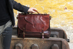 Handmade messenger bag briefcase satchel purse leather crossbody bag  shoulder bag women