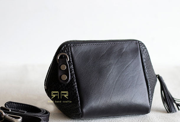 Handmade Leather phone purse clutch for women crossbody bag leather shoulder bag - EverHandmade