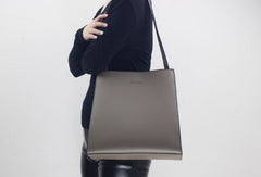Microfiber PU Leather handbag shoulder bag for women leather shopper bag - EverHandmade