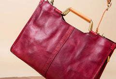 Genuine Leather Handmade Handbag Bag Shoulder Bag Purse For Women - EverHandmade