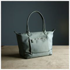Womens Khaki Nylon Shoulder Tote Small Khaki Nylon Handbag Purse for Ladies