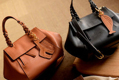 Handmade Genuine Leather Handbag Crossbody Bag Shoulder Bag Purse For Women - EverHandmade