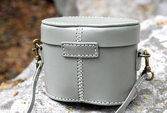 Handmade bucket purse leather crossbody bag purse shoulder bag for women - EverHandmade