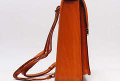 Handmade Leather Backpack Bag Purse Satchel Bag Shoulder Bag for Girl Women Lady