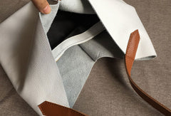 Stylish Unique Leather Tote Bag Purse Shoulder Bag Handbag For Women - EverHandmade