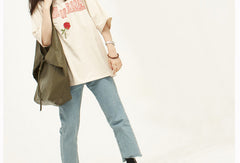 Handmade Genuine Leather Handbag Large Tote Bag Shopper Bag Shoulder Bag Purse For Women