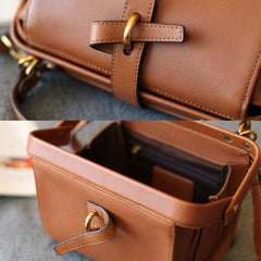 Mini Leather Crossbody Bag Bucket Style Purse - Annie Jewel