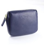 Cute Women Black Leather Mini Zip Billfold Wallet Coin Wallet Small Zip Change Wallets For Women