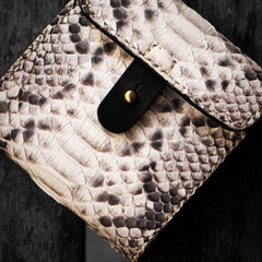 biker wallets for men​ Handmade Leather Wallet Biker Wallet Snake Skin Wallet Cool Wallets for Men Biker Chain Wallet