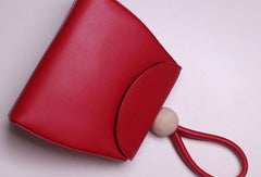 Genuine leather clutch handbag beige clutch purse Wristlet bag women - EverHandmade