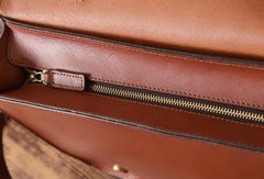 Handmade leather men Briefcase messenger vintage shoulder laptop bag vintage bag - EverHandmade