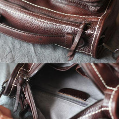 Women's Satchel Purse Brown Leather Satchel Purse - Annie Jewel