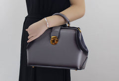 Genuine Leather handbag purse shoulder bag black for women leather crossbody bag - EverHandmade