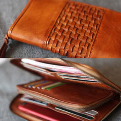 Leather Long Wallet Zip Around Wallet Bag Phone Purse Clutch For Womens - Annie Jewel