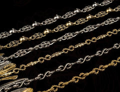 Brass Silver biker trucker Tibetan wallet Chain for chain wallet biker wallet trucker wallet