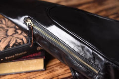 Genuine Leather Mens Cool Chest Bag Sling Bag Crossbody Bag Travel Bag Hiking Bag for men