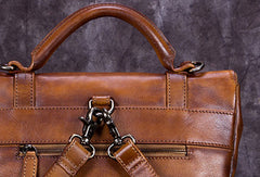 Vintage Handmade Womens Leather Backpack Bag Fashion Backpack Purse For Women - EverHandmade