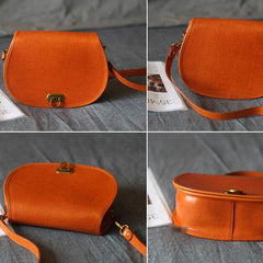 Leather Crossbody Saddle Bag Purse Women's Satchel Purse - Annie Jewel