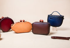 Handmade Genuine Leather Clutch Bag Crossbody Bag Shoulder Bag Purse For Women - EverHandmade