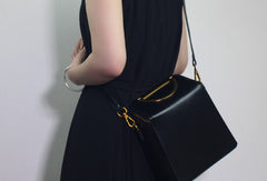 Genuine Leather backpack bag shoulder bag black brown for women leather crossbody bag - EverHandmade