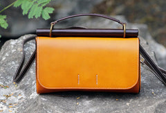 Handmade Leather Vintage Small Shoulder Bag purse crossbody bag for women - EverHandmade