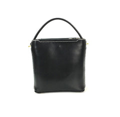 Handmade Womens Tooled Leather Square Handbag Purse Fox Crossbody Bag for Women