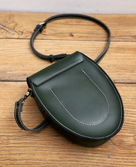 Cute LEATHER Saddle Side Bag WOMEN SHOULDER BAG Crossbody Saddle Purse FOR WOMEN