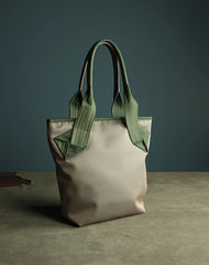 Womens Green Nylon Shoulder Tote Bags Best Green Nylon Tote Handbag Shopper Bags Purse for Ladies