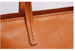 Brown Womens Leather Tote Purses Handbag Shoulder Bag for Women Leather Small Shopper Bag - EverHandmade