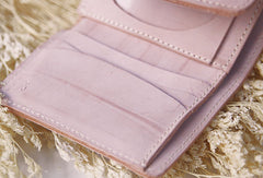 Handmade leather braided personalized custom clutch purse billfold triple wallet purse clutch women