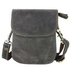Cool Black Leather Mens Small Vertical Courier Bag Brown Messenger Bags Blue Postman Bag For Men